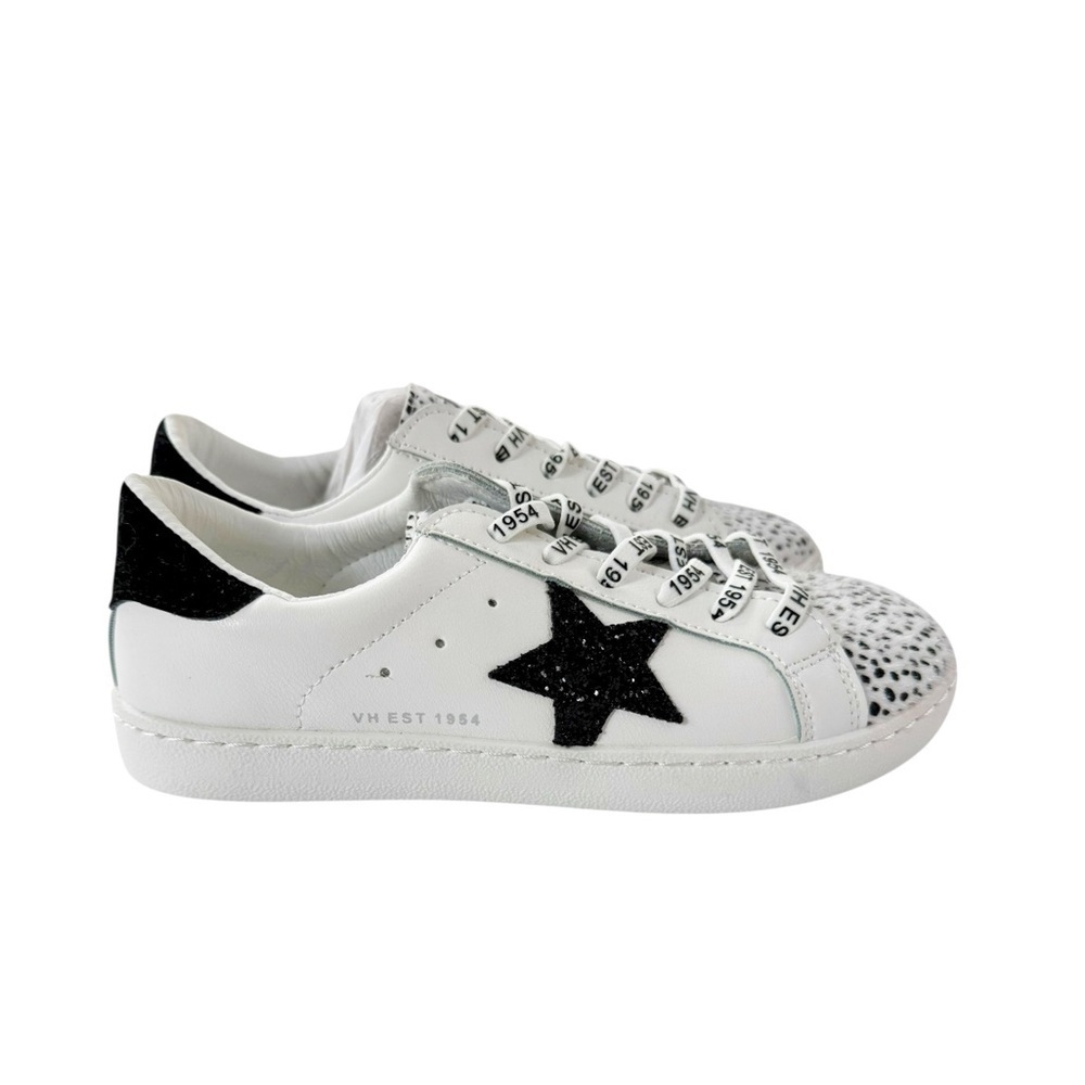 NEW Vintage Havana Girl’s Reva Forever Glitter Star Cheetah Sneaker Size 3.5